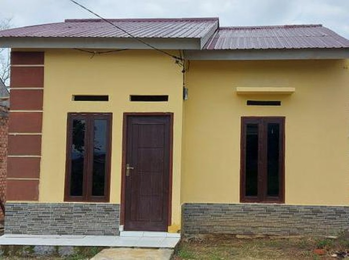Tampilan depan rumah di Griya Mar Sya.