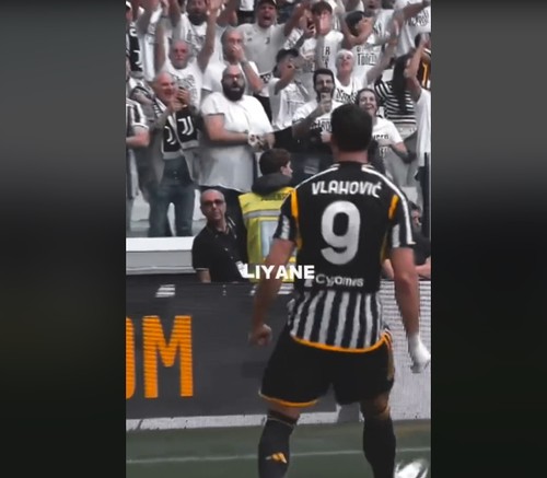 Video TikTok Juventus yang pakai backsound lagu Dumes. (tangkapan layar)