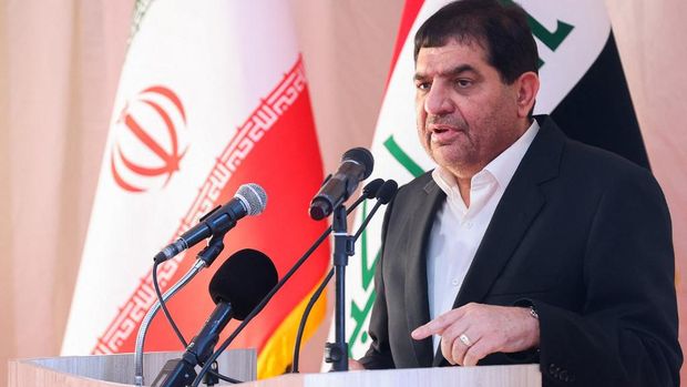Wakil Presiden Iran Mohammad Mokhber. (Photo by Iranian Vice-Presidency / AFP/File Foto)