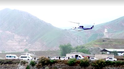 Foto: Helikopter Presiden Iran Jatuh di Pegunungan