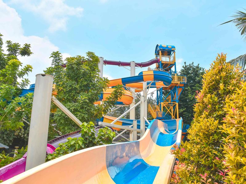 Salah satu wahana di Atlantis Water Adventure, Ancol, Jakarta Utara.