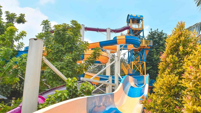 Salah satu wahana di Atlantis Water Adventure, Ancol, Jakarta Utara.