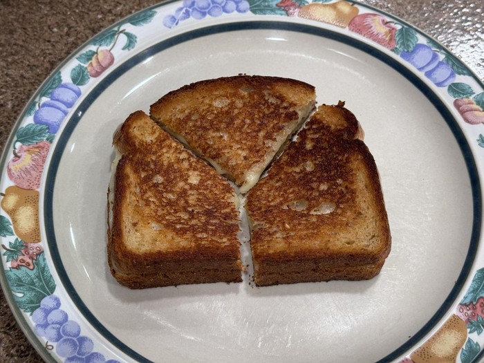 Cara memotong sanwich berbentuk huruf Y