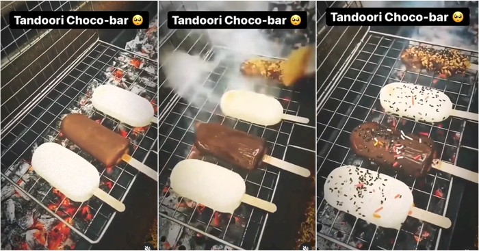Unik! Ada Es Krim Tak Meleleh Saat Dibakar di Atas Api Arang