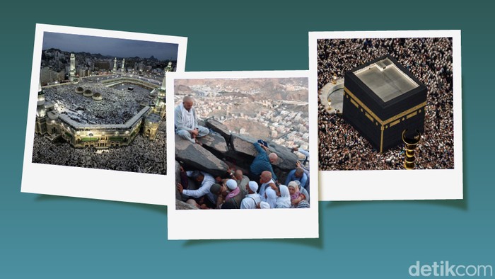 Infografis tempat ziarah di Makkah