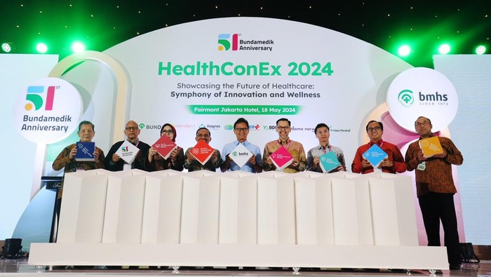 PT Bundamedik Tbk (BMHS) merayakan HUT ke-51 dengan menggelar forum kesehatan HealthConEx 2024. Menkes Budi Gunadi Sadikin hadir dalam forum kesehatan tersebut.