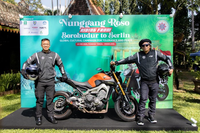 Moge Yamaha MT-09 Digeber dari Borobudur ke Berlin