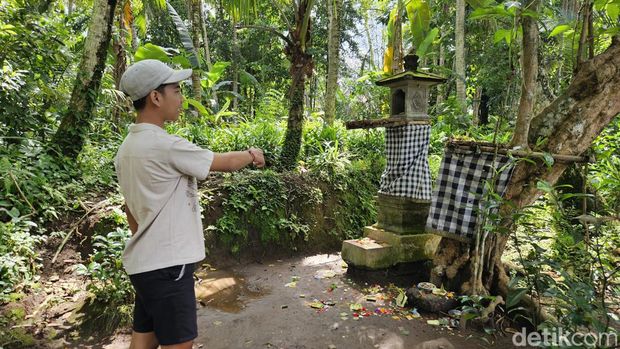 Palingging di Desa Akah yang dikaitkan dengan Dadong Guliang, Klungkung, Bali, Minggu (19/5/2024). (Putu Krista/detikBali)