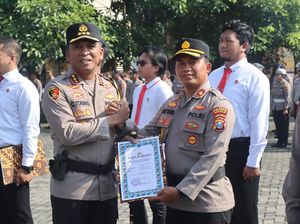 73 Personel Polresta Sidoarjo yang Berdedikasi-Berprestasi Dapat Penghargaan
