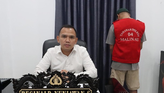 Pria di Malinau berusaha (mengenakan rompi merah) perkosa istri teman ditangkap. Dokumen Istimewa