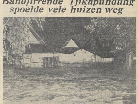 Sungai Cikapundung Bandung pada zaman dulu.