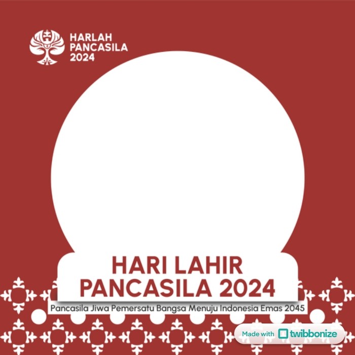 Unduh Twibbon Resmi BPIP untuk Memperingati Hari Lahir Pancasila 2024 pada 1 Juni Mendatang