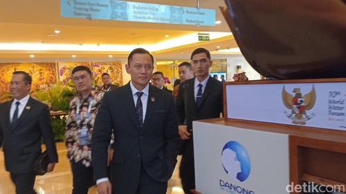 AHY di ITDC The Nusa Dua, Badung, Bali, Rabu (22/5/2024). (Aryo Mahendro/detikBali).