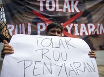 Aksi Jurnalis Tolak RUU Penyiaran