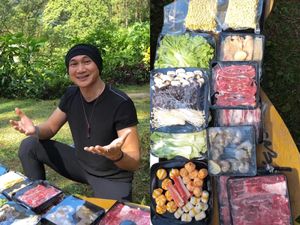 Anji Manji Pamerkan Momen Makan BBQ Saat Camping di Puntang