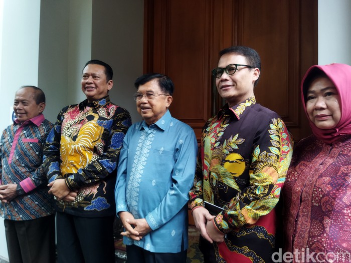 Bamsoet dkk bertemu JK. (Kurniawan Fadilah/detikcom).