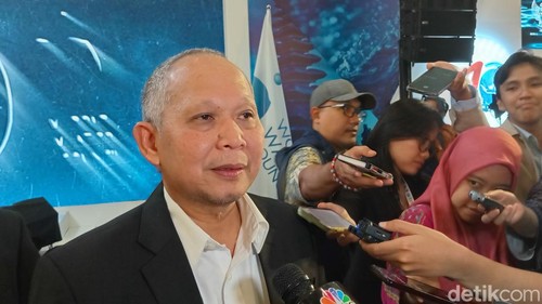 Dirjen Pembiayaan Infrastruktur Kementerian PUPR Herry Trisaputra Zuna di ITDC The Nusa Dua, Badung, Bali, Rabu (22/5/2024). (Aryo Mahendro/detikBali).