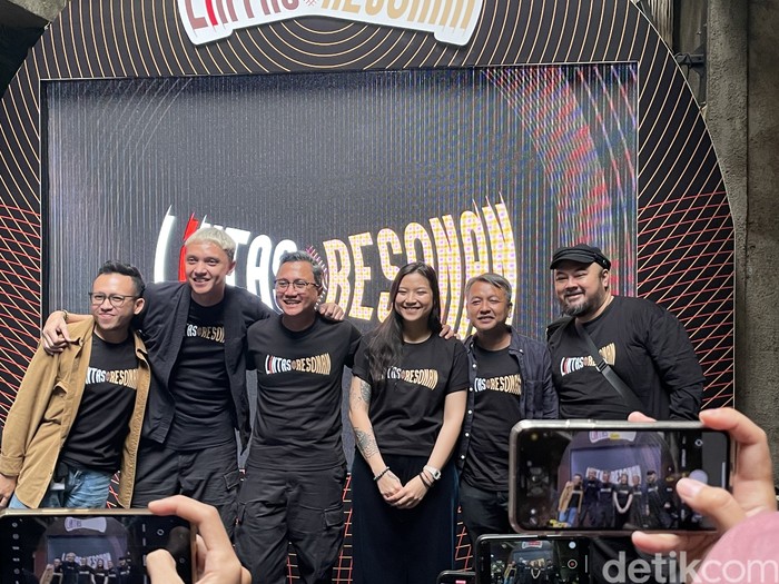 Jumpa pers Lintas Resonan digelar di kawasan Cikini, Jakarta Pusat, pada Rabu (22/5/2024).