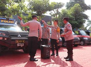 Kapolres Batu Cek Kendaraan Dinas Pastikan Tour de Panderman Lancar