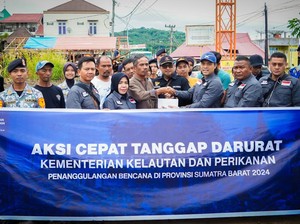KKP Bantu 254 Pembudidaya Ikan Terdampak Banjir di Sumbar