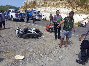 Detik-detik Adu Banteng 2 Motor di JJLS Gunungkidul Tewaskan 1 Orang