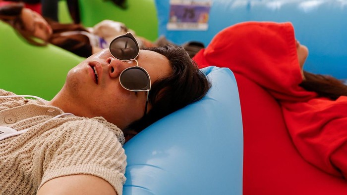 Participants sleep during the 2024 Power Nap contest in Seoul, South Korea, May 18, 2024. REUTERS/Kim Soo-hyeon