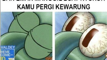 Padahal mata lagi berat-beratnya. Foto: Facebook/Meme Comic ID