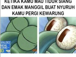 Meme Kocak Tidur Siang, Waktu Kecil Dibenci Sekarang Dinantikan
