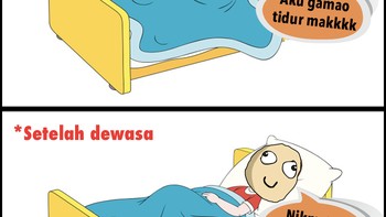 Tidak suka tidur siang saat kecil? Sama, detikINET juga. Foto: Facebook/Meme Rage & Comic Indonesia
