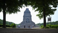 Pemandangan umum Monumen Pertempuran Bangsa-Bangsa.