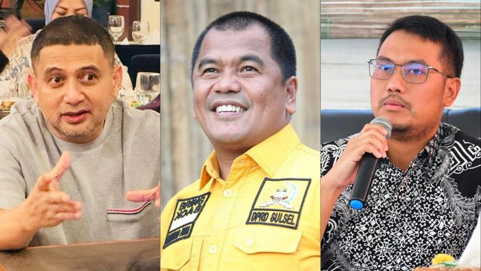 Munafri Arifuddin (Appi), Rahman Pina (RP), dan Andi Seto Asapa (ASA).