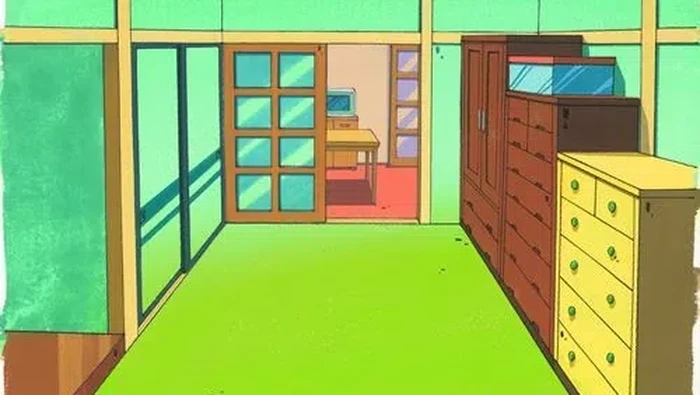 Rumah Crayon Shinchan/via Crayon Shinchan Fandom. Rumah Crayon Shinchan yang biasa muncul di serial animasinya.