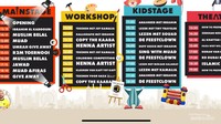 Sekilas keterangan beragam stan yang tersedia di area The Halal Village Festival.