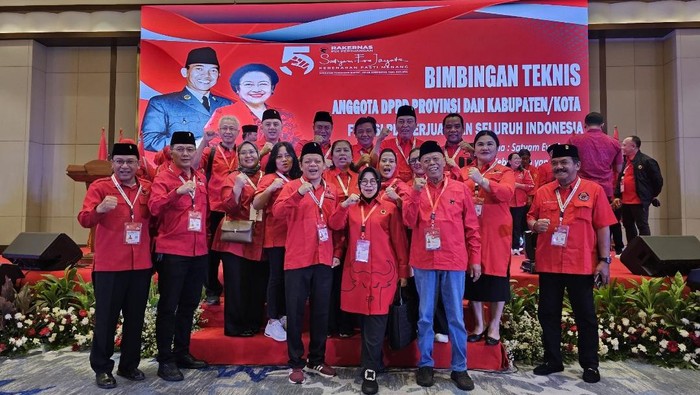 Antusias kader PDIP Jatim ikut rakernas di Jakarta