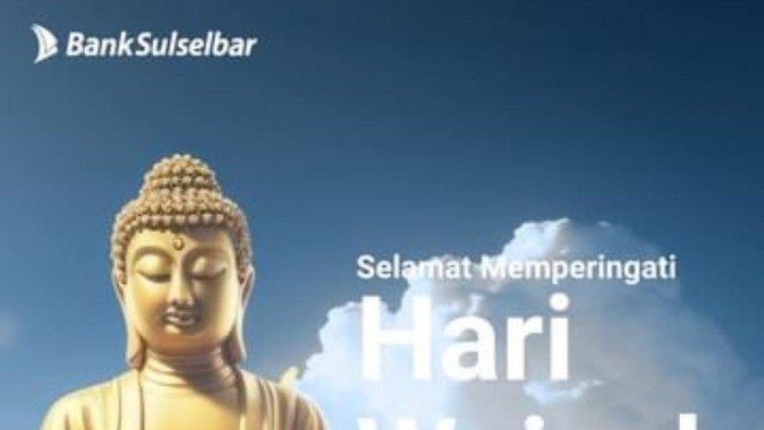 Bank Sulselbar ucapkan Hari Raya Waisak 2024.