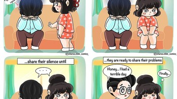 Jangan dipendam sendiri ya detikers. Sebaiknya ceritakan atau luapkan saja isi hati ke pasangan. Semoga hari kalian lebih baik lagi. Foto: (Bored Panda).