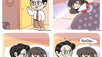 Pasangan merupakan guling terbaik ketika sedang tidur, setuju? Foto: (Bored Panda).