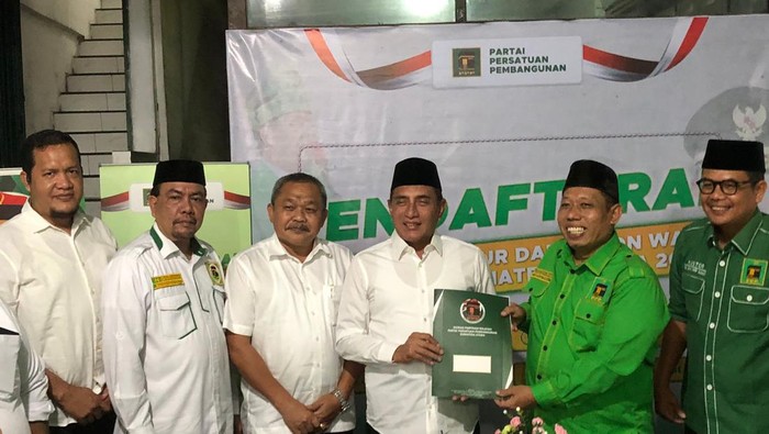 Edy Rahmayadi mendaftar sebagai bakal calon Gubernur Sumut ke PPP. (Istimewa)