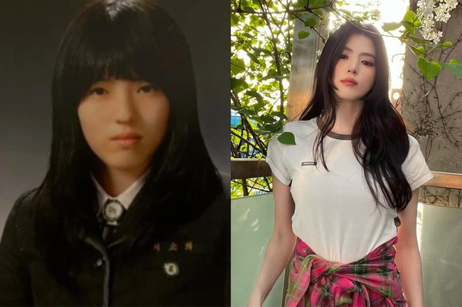 Semasa sekolah, Han So Hee memiliki poni rata yang menutupi dahinya. Sejumlah netizen Korea melihat sedikit perubahan pada bagian wajahnya. Kini bintang drama Korea Gyeongseong Creature terlihat lebih dewasa dan hampir menginjak kepala tiga. Foto: Instagram