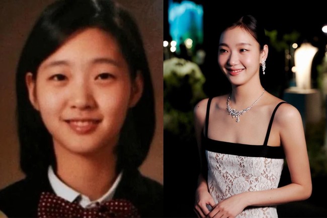 Bintang film Exhuma, Kim Go Eun dianggap memiliki salah satu foto buku tahunan tercantik. Tak ada fitur wajahnya yang berubah. Aktris 32 tahun itu memiliki monolid khas warga Korea yang memikat. Foto: Instagram