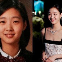 Bintang film Exhuma, Kim Go Eun dianggap memiliki salah satu foto buku tahunan tercantik. Tak ada fitur wajahnya yang berubah. Aktris 32 tahun itu memiliki monolid khas warga Korea yang memikat. Foto: Instagram