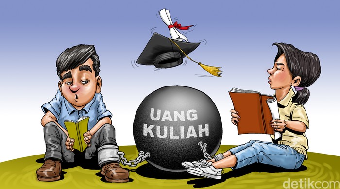 Ilustrasi Uang Kuliah Mahal