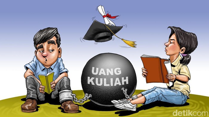 Ilustrasi Uang Kuliah Mahal