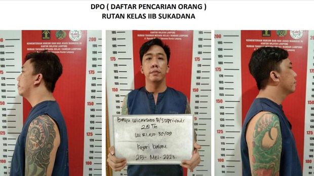 Narapidana Rutan Sukadana Lampung Timur bernama Bayu Wicaksono