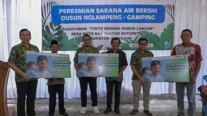 Perluasan Akses Air Bersih di Desa Boto Wonogiri Wonogiri 22 Mei 2024 Kalbe meresmikan akses air bersih bagi masyarakat Dusun Nglampeng dan Gamping di Desa Boto, Wonogiri, Jawa Tengah.