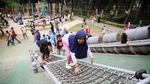 Potret Keramaian Tebet Eco Park Saat Libur Waisak