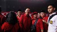 Ahok juga menghadiri Rakernas PDIP.