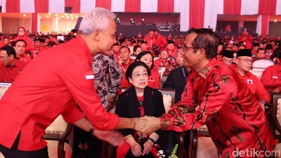 Ahok, Hingga Ganjar-Mahfud Hadiri Rakernas PDIP