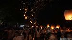 Indah! Ratusan Lampion Hiasi Borobudur di Malam Waisak 2024