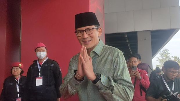 Puan Maharani-Sandiaga Uno Hadiri Rakernas PDIP ke-V (Dwi Rahmawati-detikcom)